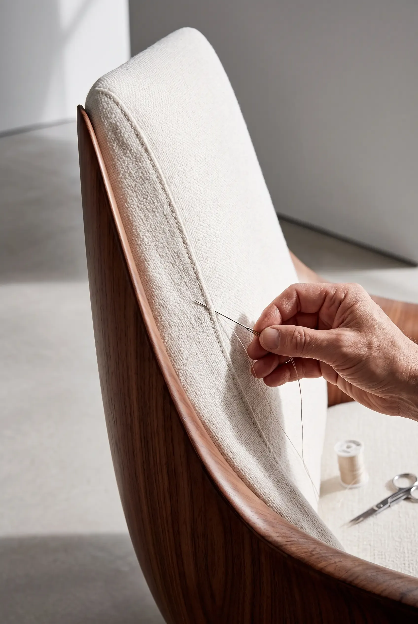 Artisan tailored cushioning with durable fabrics